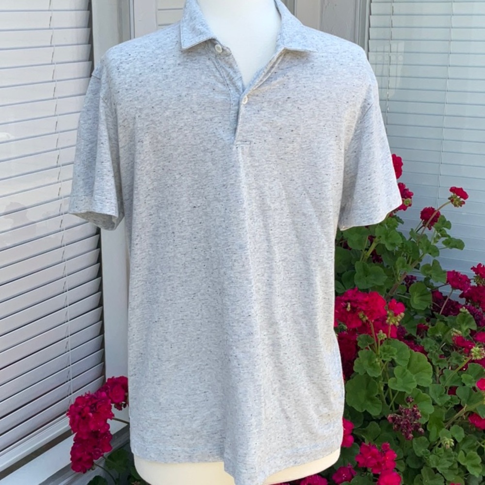 Theory Gray Classic Polo Shirt